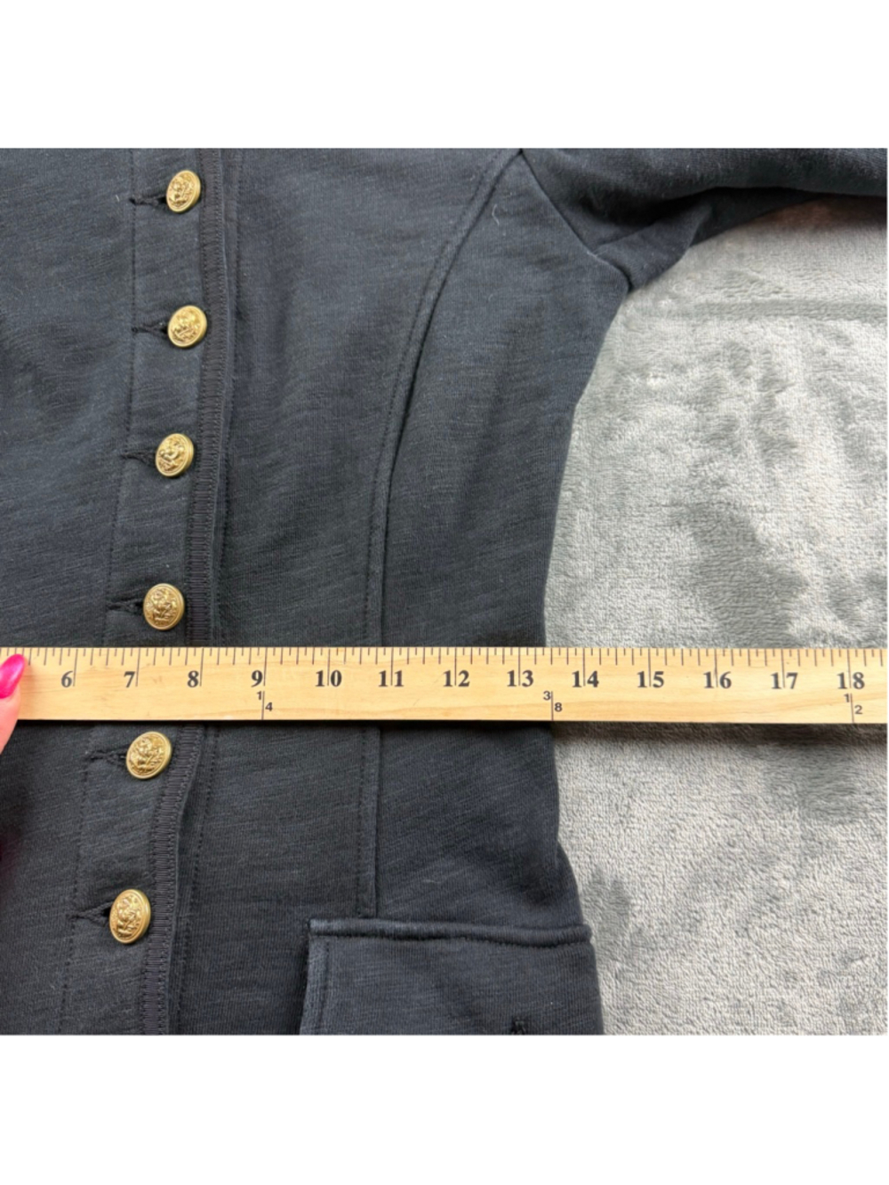 Ralph Lauren Denim & Supply Military Maxi Coat Dress Women M Gold Button Gothic - Picture 11 of 14